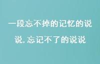 忘记不了的说说(100句)