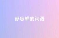 形容蝉的词语(精选52句)