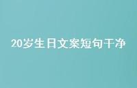 20岁生日文案短句干净【100句精选短句合集】 20岁生日文案短句干净【100句精选短句合集】