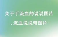 流血说说带图片(100句)