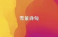 雪景诗句43句汇总