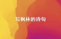 写枫林的诗句(精选72句) 写枫林的诗句(精选72句)