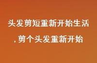 剪个头发重新开始(100句)