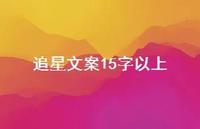 追星文案15字以上【100句精选短句合集】