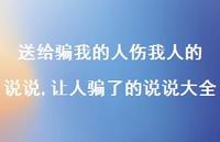 让人骗了的说说大全(100句)