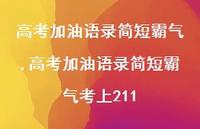 高考加油语录简短霸气考上211【精品文案100句】