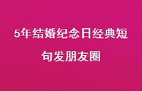 5年结婚纪念日经典短句发朋友圈【100句精选短句合集】