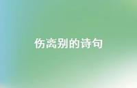 伤离别的诗句62句汇总