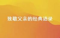 致敬父亲的经典语录73句汇总 致敬父亲的经典语录73句汇总