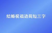 结婚祝福语简短三字合集42句精选
