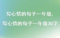 写心情的句子一年级30字【100句文案】