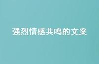 强烈情感共鸣的文案36句汇总