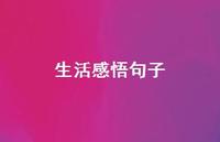 生活感悟句子62句汇总