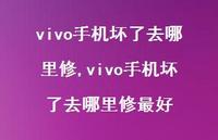 vivo手机坏了去哪里修较好【精选58句】