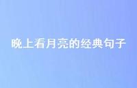 晚上看月亮的经典句子51句汇总 晚上看月亮的经典句子51句汇总