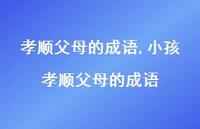 小孩孝顺父母的成语【100句文案】
