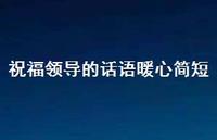 祝福领导的话语暖心简短52句汇总