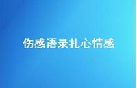 伤感语录扎心情感45句汇总