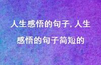 人生感悟的句子简短的【100句文案精选】