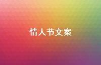 情人节文案69句汇总