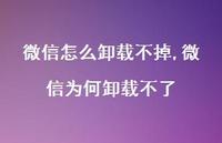 微信为何卸载不了【精选100句】