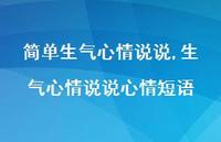 生气心情说说心情短语【100句文案】