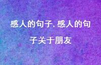 感人的句子关于朋友【精品文案100句】