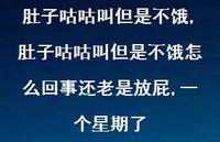 肚子咕咕叫但是不饿怎么回事还老是放屁,一个星期了(100句)