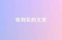 收到花的文案【100句精选短句合集】