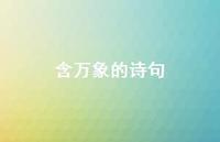 含万象的诗句(精选61句)