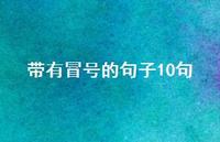 带有冒号的句子10句【100句精选短句合集】 带有冒号的句子10句【100句精选短句合集】
