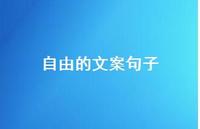 自由的文案句子【100句精选短句合集】