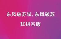 东风破苏轼拼音版【精品文案100句】