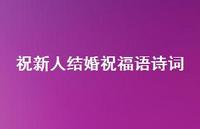 祝新人结婚祝福语诗词合集49句精选 祝新人结婚祝福语诗词合集49句精选