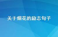 关于烟花的励志句子(精选43句) 关于烟花的励志句子(精选43句)
