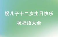 祝儿子十二岁生日快乐祝福语大全合集63句精选 祝儿子十二岁生日快乐祝福语大全合集63句精选