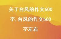 台风的作文500字左右【精选100句】 台风的作文500字左右【精选100句】