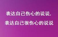 表达自己很伤心的说说(100句)