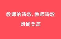 教师诗歌朗诵美篇【精品文案100句】