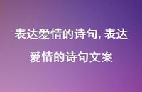 表达爱情的诗句文案【100句文案精选】