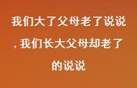 我们长大父母却老了的说说(100句)