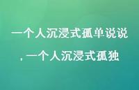 一个人沉浸式孤独【100句文案】 一个人沉浸式孤独【100句文案】