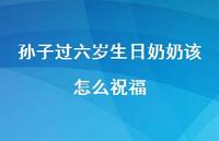孙子过六岁生日奶奶该怎么祝福【100句精选短句合集】