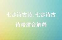 七步诗古诗带拼音解释【100句文案精选】