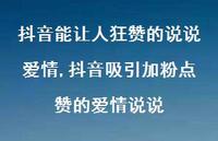 抖音吸引加粉点赞的爱情说说【100句文案】 抖音吸引加粉点赞的爱情说说【100句文案】