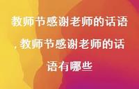 教师节感谢老师的话语有哪些【精品文案100句】 教师节感谢老师的话语有哪些【精品文案100句】