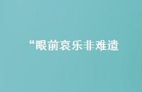 “眼前哀乐非难遣(精选38句)