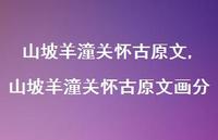 山坡羊潼关怀古原文画分【100句文案精选】 山坡羊潼关怀古原文画分【100句文案精选】