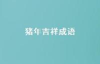 猪年吉祥成语39句汇总