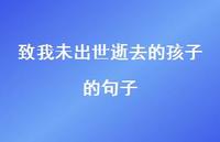 致我未出世逝去的孩子的句子【100句精选短句合集】 致我未出世逝去的孩子的句子【100句精选短句合集】